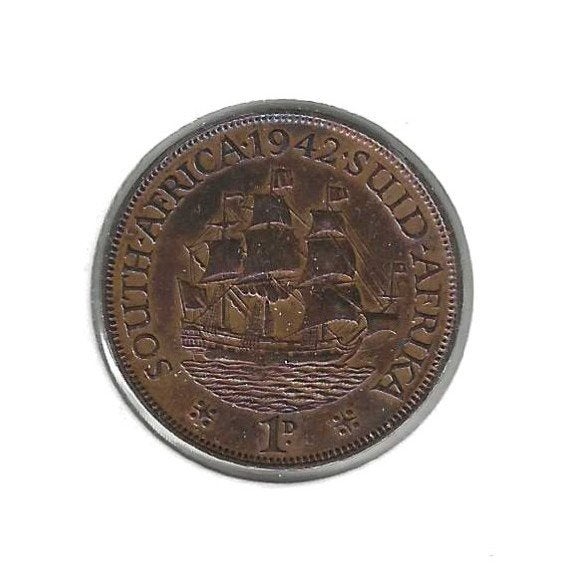 Zuid-Afrika, 1 Penny 1942., Postzegels en Munten, Ophalen of Verzenden, Zuid-Afrika, Losse munt