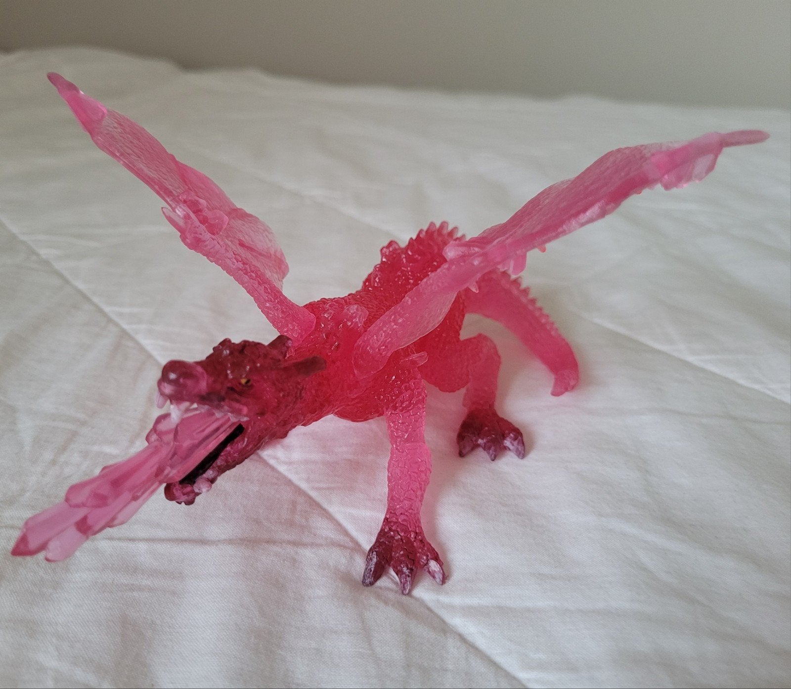 Roze, doorschijnende kristal ijsdraak, Enfants & Bébés, Jouets | Figurines, Enlèvement ou Envoi, Comme neuf