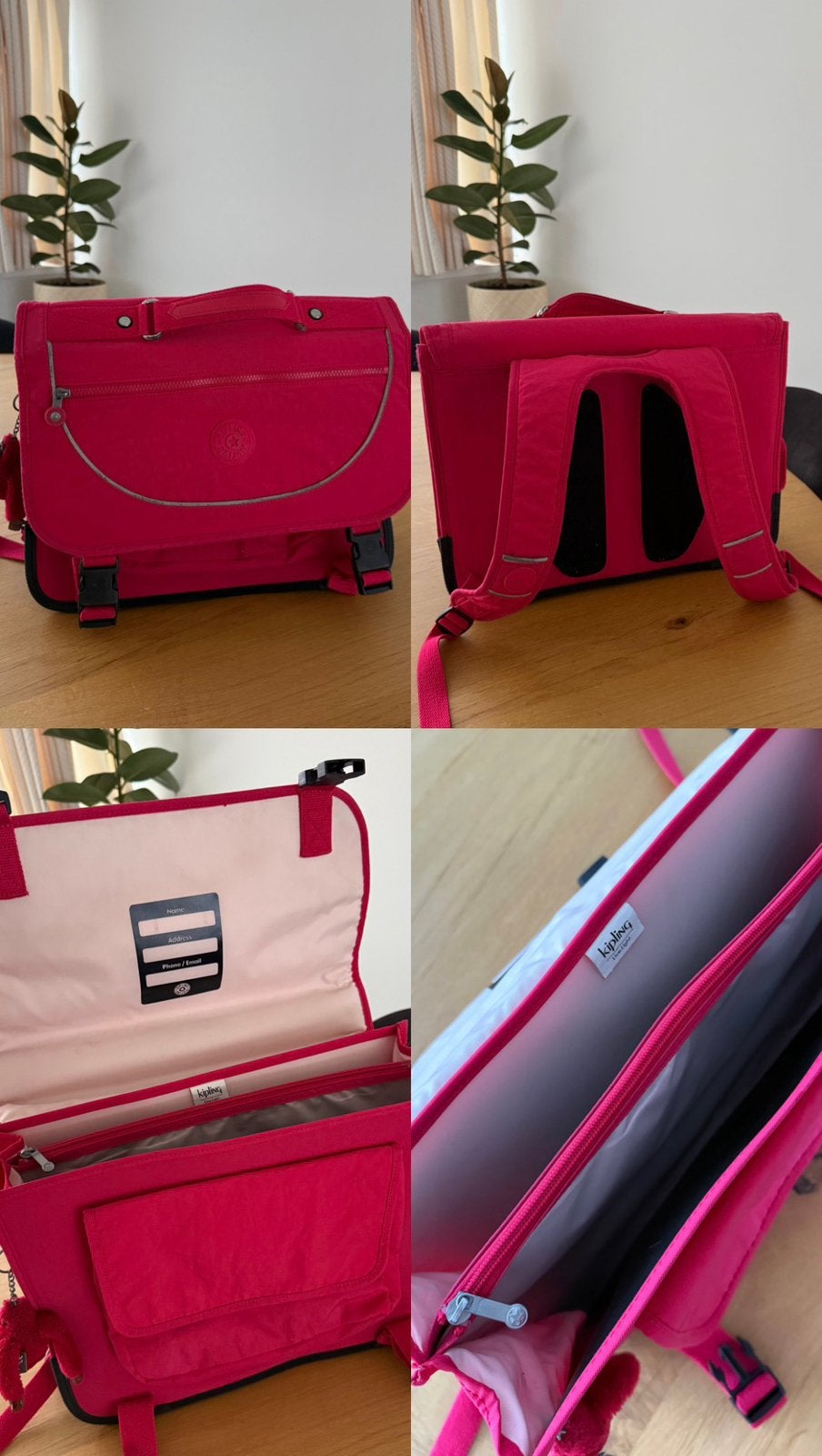 Kipling boekentas, Enlèvement, Comme neuf