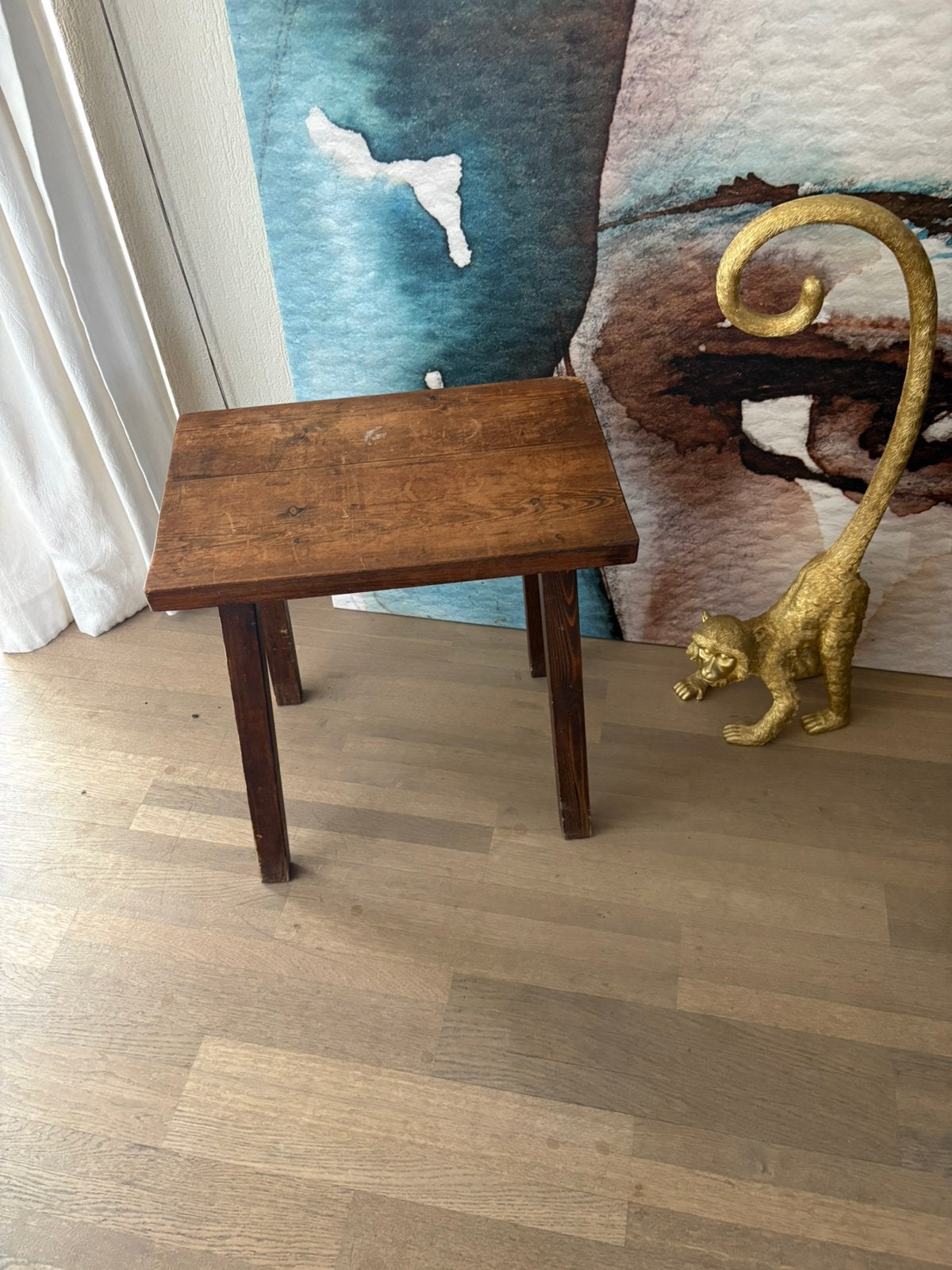 Houten bankje, Huis en Inrichting, Ophalen, Zo goed als nieuw