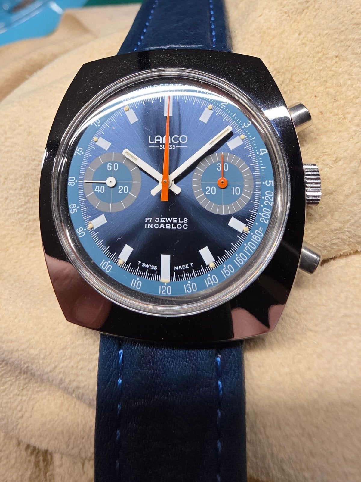 NOS vintage chronograaf horloge
