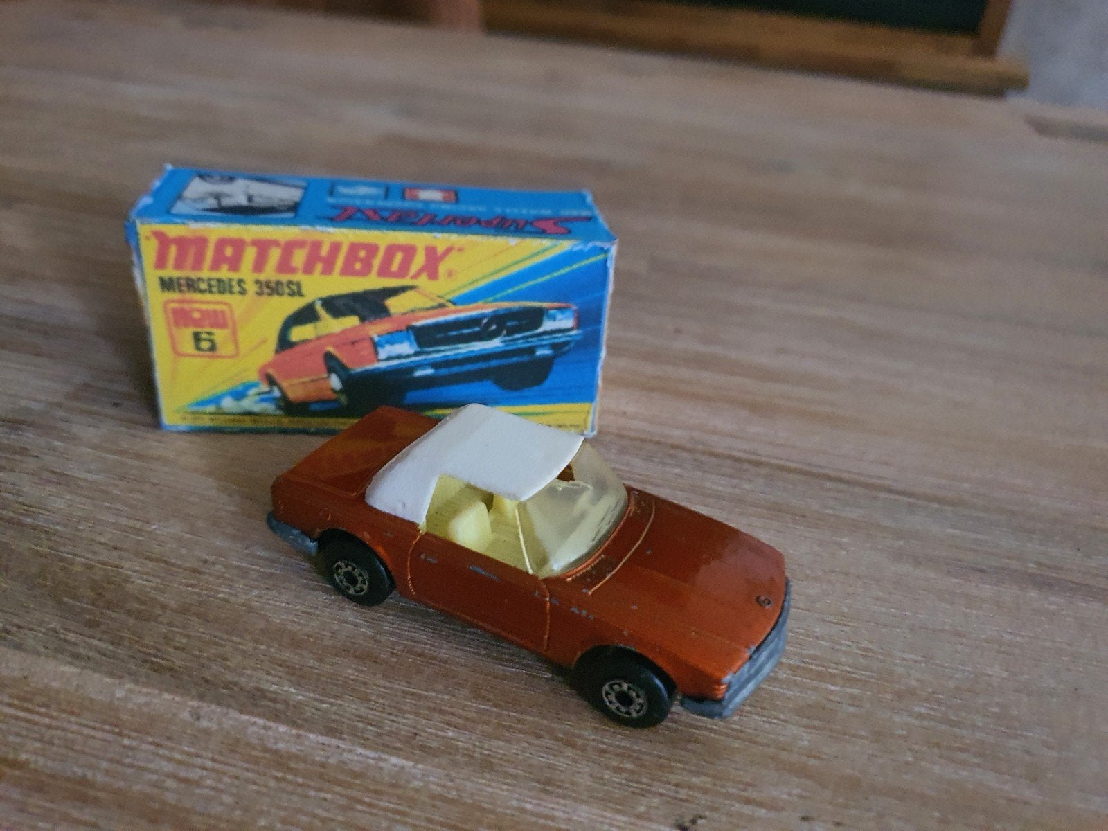 Matchbox mercedes 350sl, Ophalen