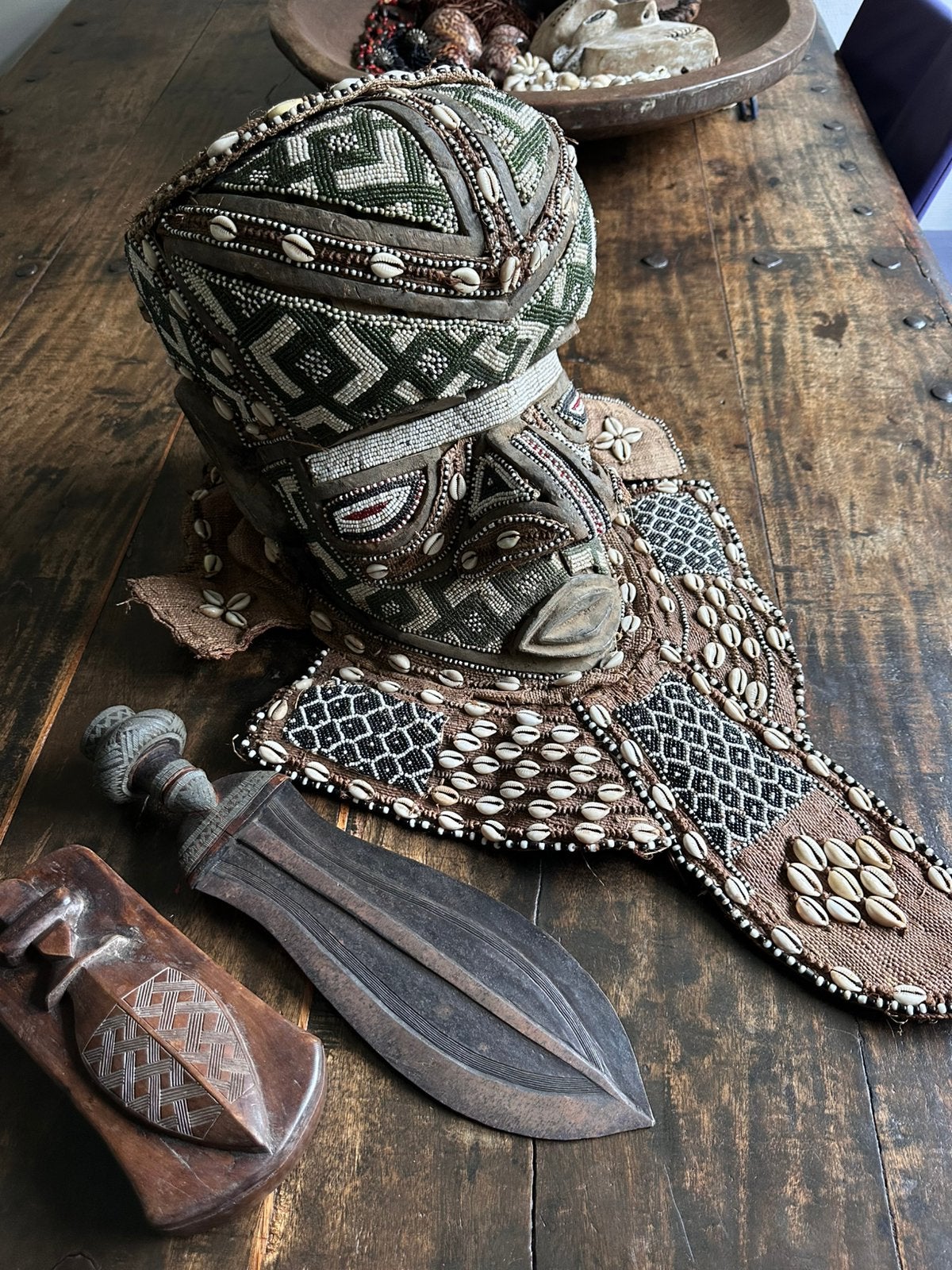 Kuba BWOOM Koningsmasker privé collectie Antropoloog Congo, Afrika, Verzenden, Beeld