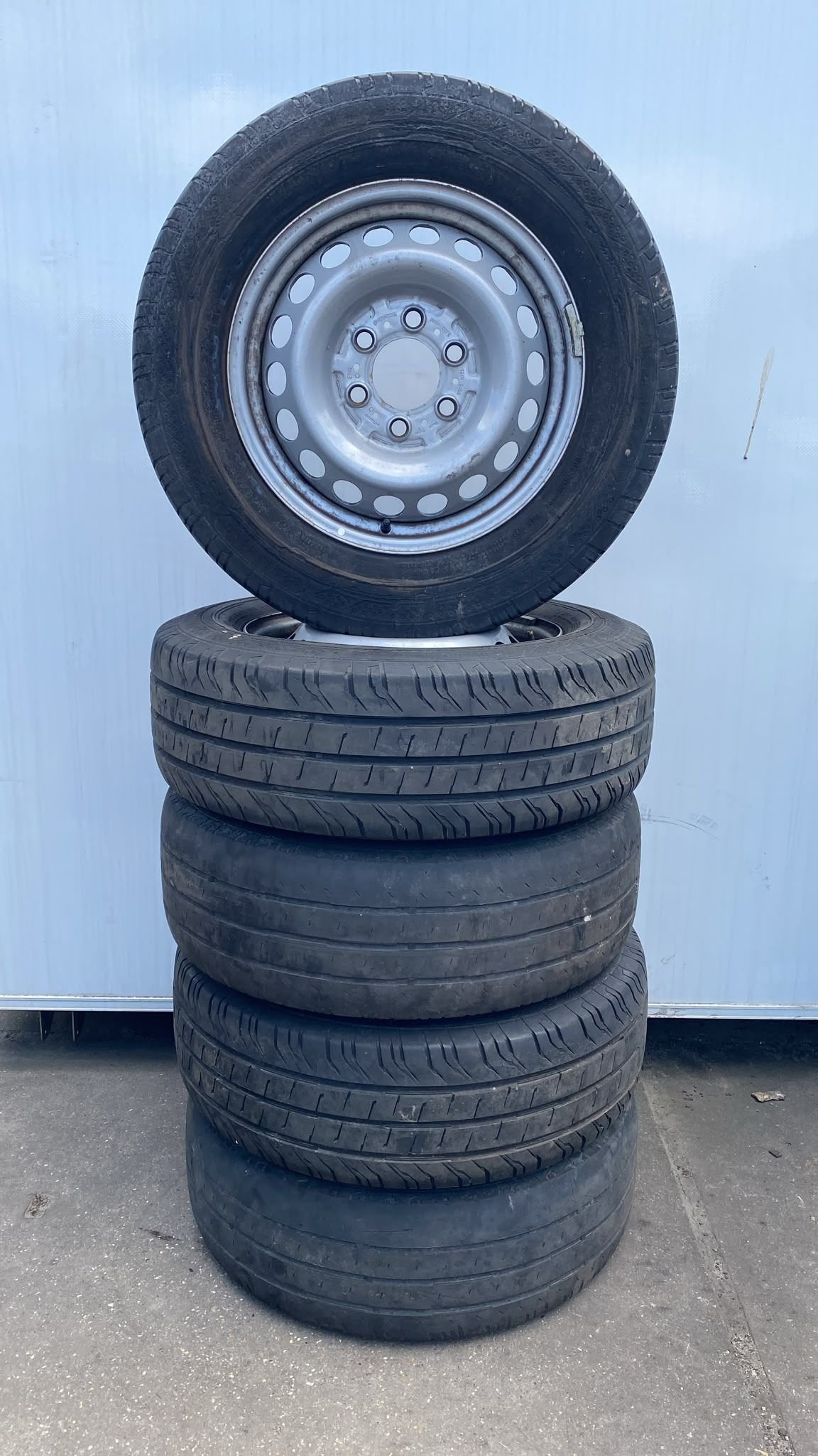 Mercedes (e) Sprinter Vw Crafter Zomer Banden Set 225-65-16, Auto-onderdelen, Banden en Velgen, Gebruikt, -, -, Banden en Velgen
