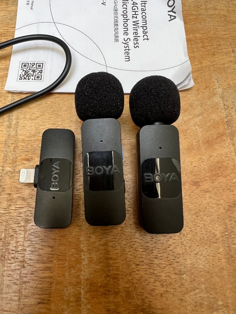 Boya Draadloze Lavalier Microfoon voor Lightning, Muziek en Instrumenten, Ophalen of Verzenden, Zo goed als nieuw, Overige typen