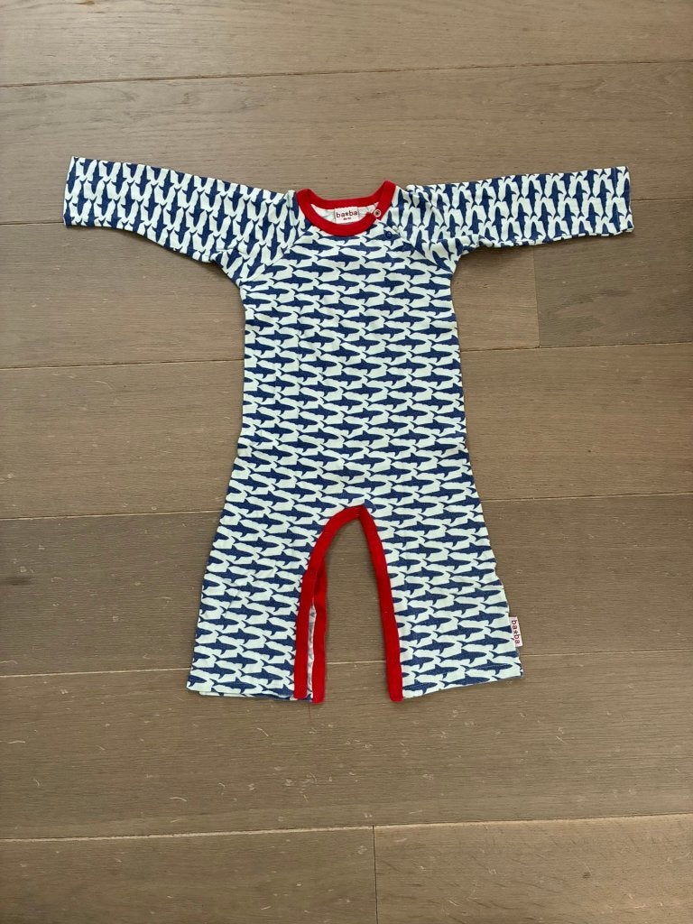 Pyjama met Haaienprint van Ba*Ba (Maat 86-92), Gebruikt, Jongetje of Meisje, Ophalen of Verzenden, Nacht- of Onderkleding