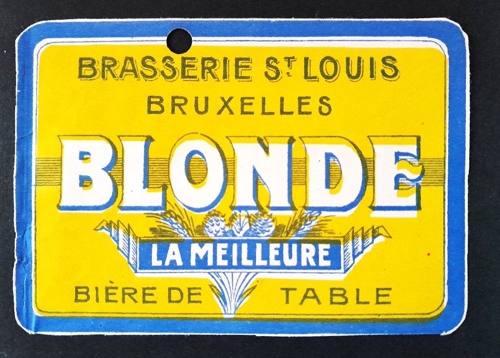 Etiquette. Brasserie St-Louis. Bruxelles., Envoi, Utilisé, Autres types, Autres marques