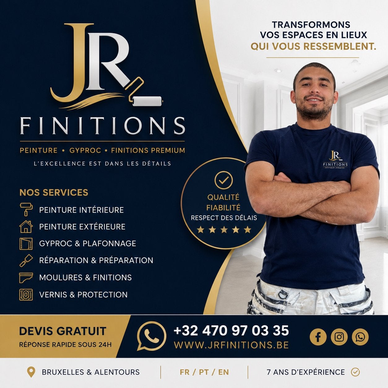 Professionele schilder | Gyproc | Plafing | Gratis offerte, Diensten en Vakmensen, Schilders en Behangers, Garantie, Binnenschilderwerk