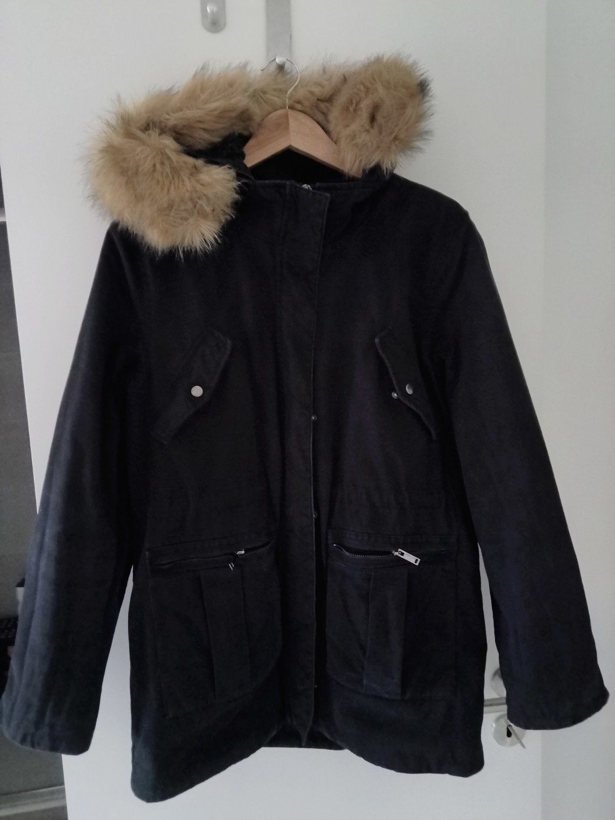 parka bleue taille L, Taille 42/44 (L), Porté, Bleu, IKKS
