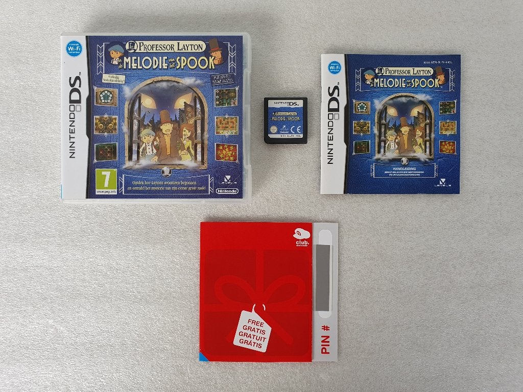Nintendo DS: Professor Layton en de Melodie van het Spook, Games en Spelcomputers, Ophalen of Verzenden, Gebruikt