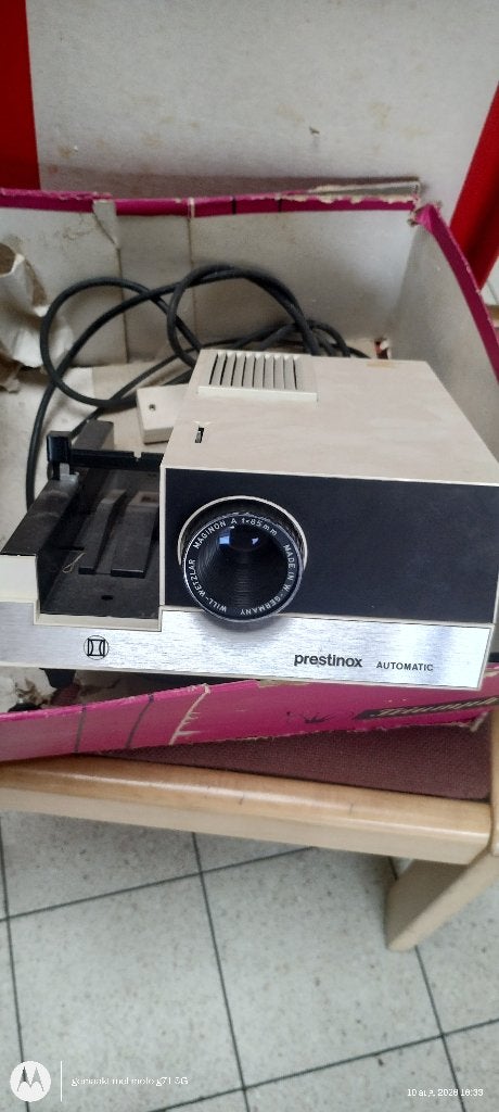 diaprojector, Enlèvement