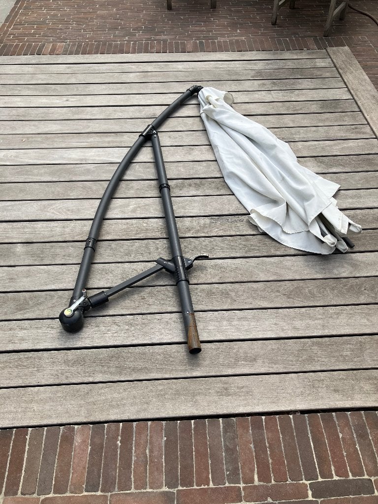 Zweefparasol, Tuin en Terras, Ophalen, Gebruikt, 2 tot 3 meter, Zweefparasol