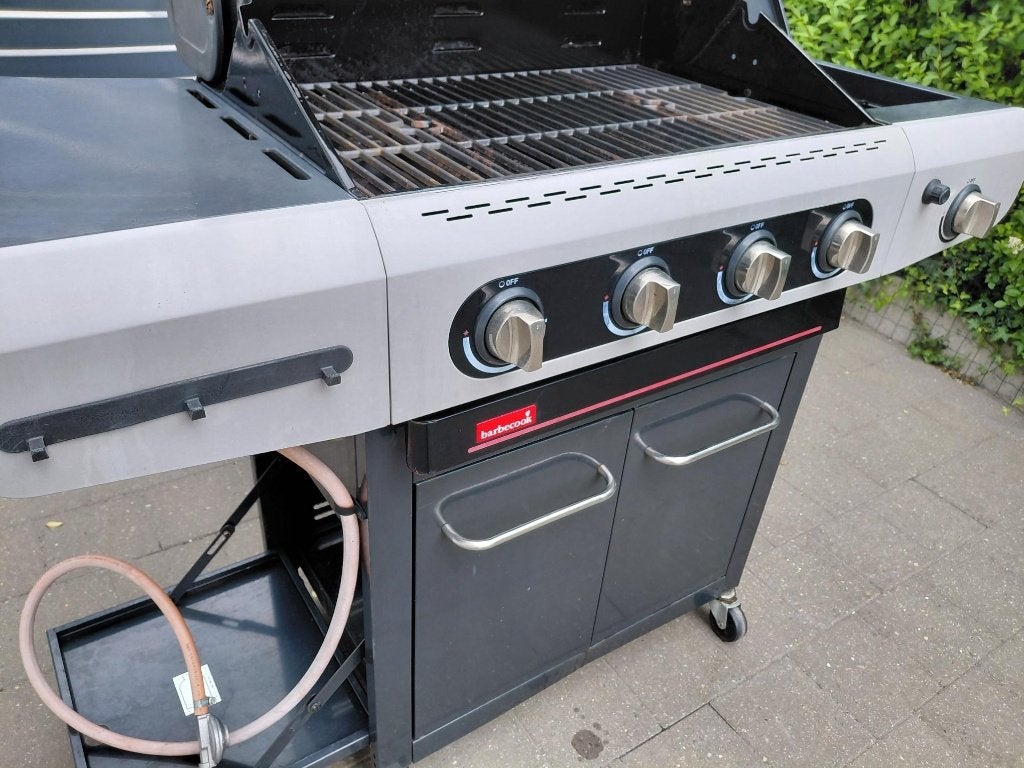 BARBECOOK SIESTA 412 BLACK EDITION 4 PITTEN IN NIEUWSTAAT!!, Tuin en Terras, Ophalen, Zo goed als nieuw, Barbecoock