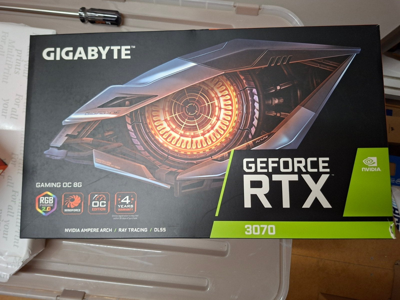 Carte Graphique GEFORCE RTX 3070 GIGABYTE Gaming OC 8G, Informatique & Logiciels, GDDR6, PCI-Express 4, Enlèvement, Utilisé