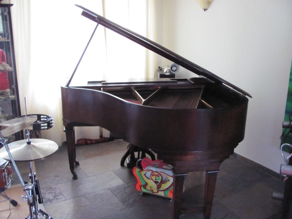 Prachtige Weber Aeolian Baby Grand Vleugelpiano (1920), Muziek en Instrumenten, Ophalen, Zo goed als nieuw, Bruin, Vleugel