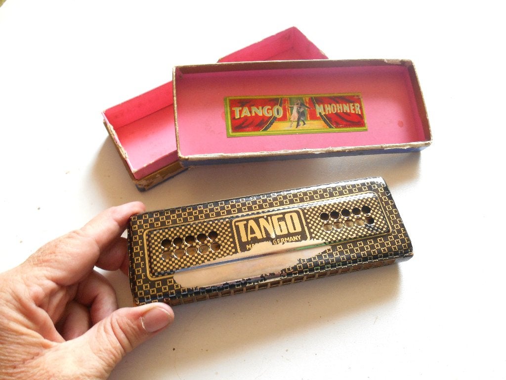 C'est rare ! Harmonica de tango ancien de M. Hohner, Envoi, Utilisé