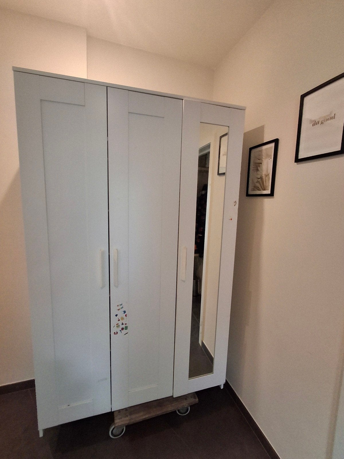Kleerkast wit ikea, Ophalen
