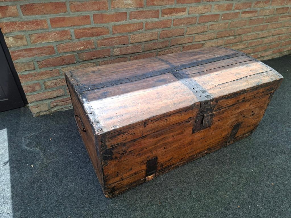 Houten kist / koffer, Ophalen