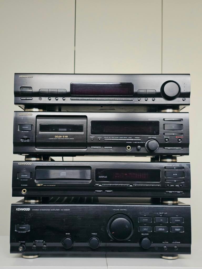 Ensemble Kenwood Ampli/Tuner stéréo/CD/Platine, TV, Hi-fi & Vidéo, Enlèvement, Lecteur CD