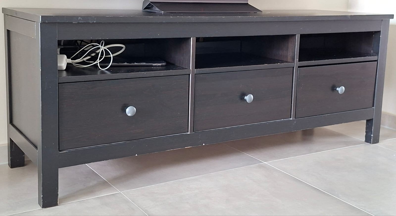Meuble TV IKEA HEMNES en brun foncé, Maison & Meubles, 25 à 50 cm, Moins de 100 cm, 100 à 150 cm, Enlèvement