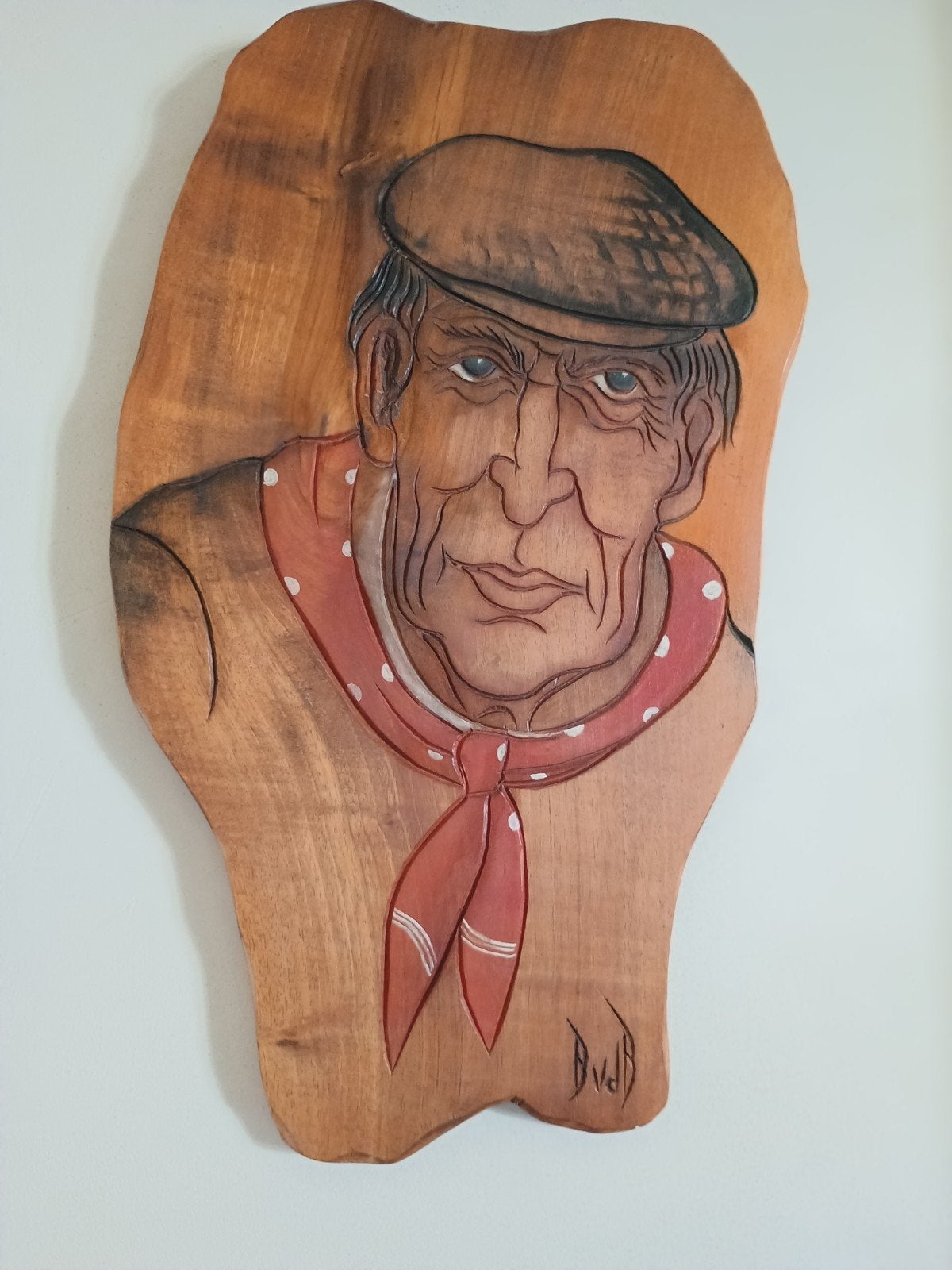 Bert Vandenbroeck Opwijk houtsculptuur 60 x34 cm, Antiquités & Art, Enlèvement ou Envoi