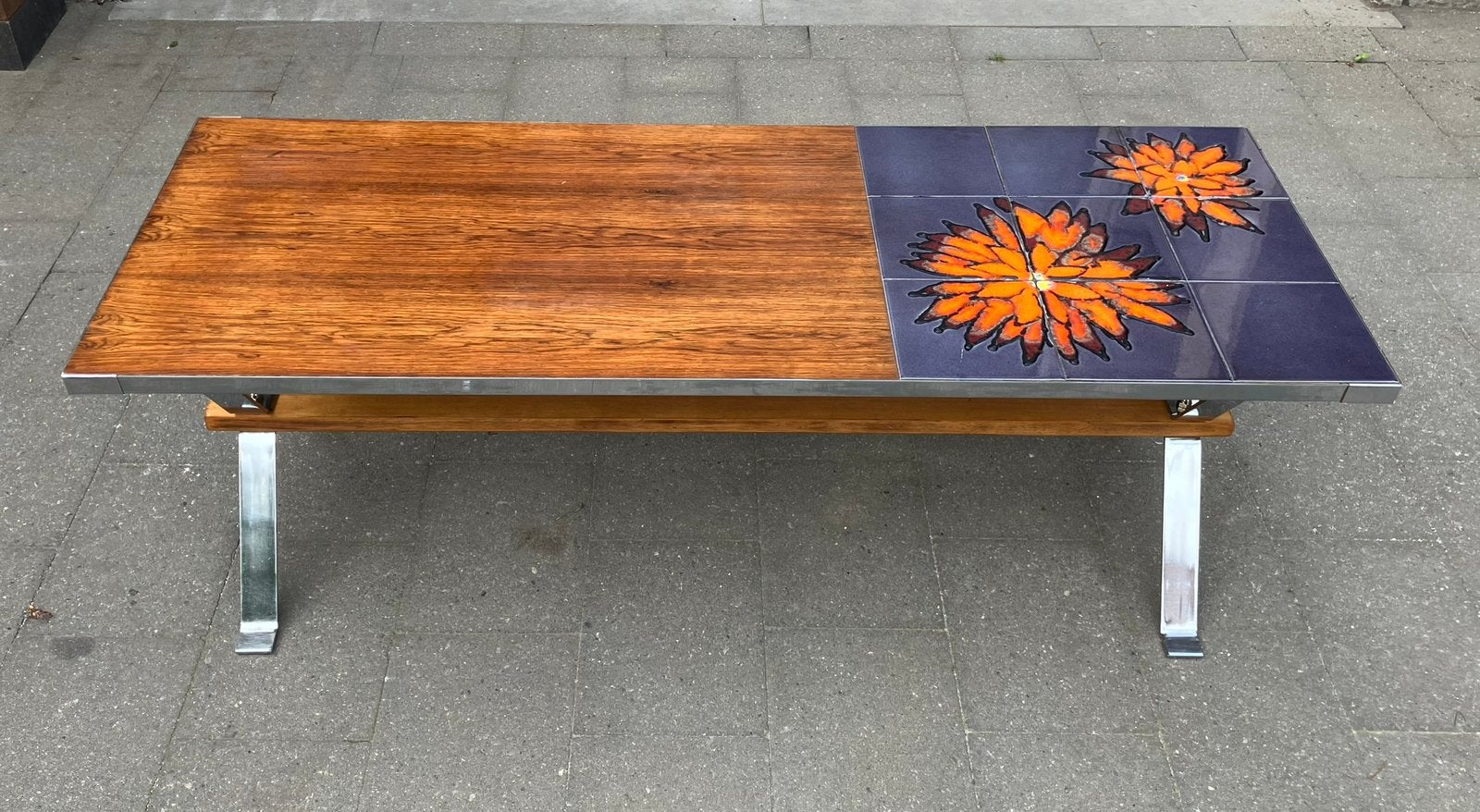 Adri Belgique salontafel, Huis en Inrichting, Ophalen, Gebruikt, Overige houtsoorten, Rechthoekig