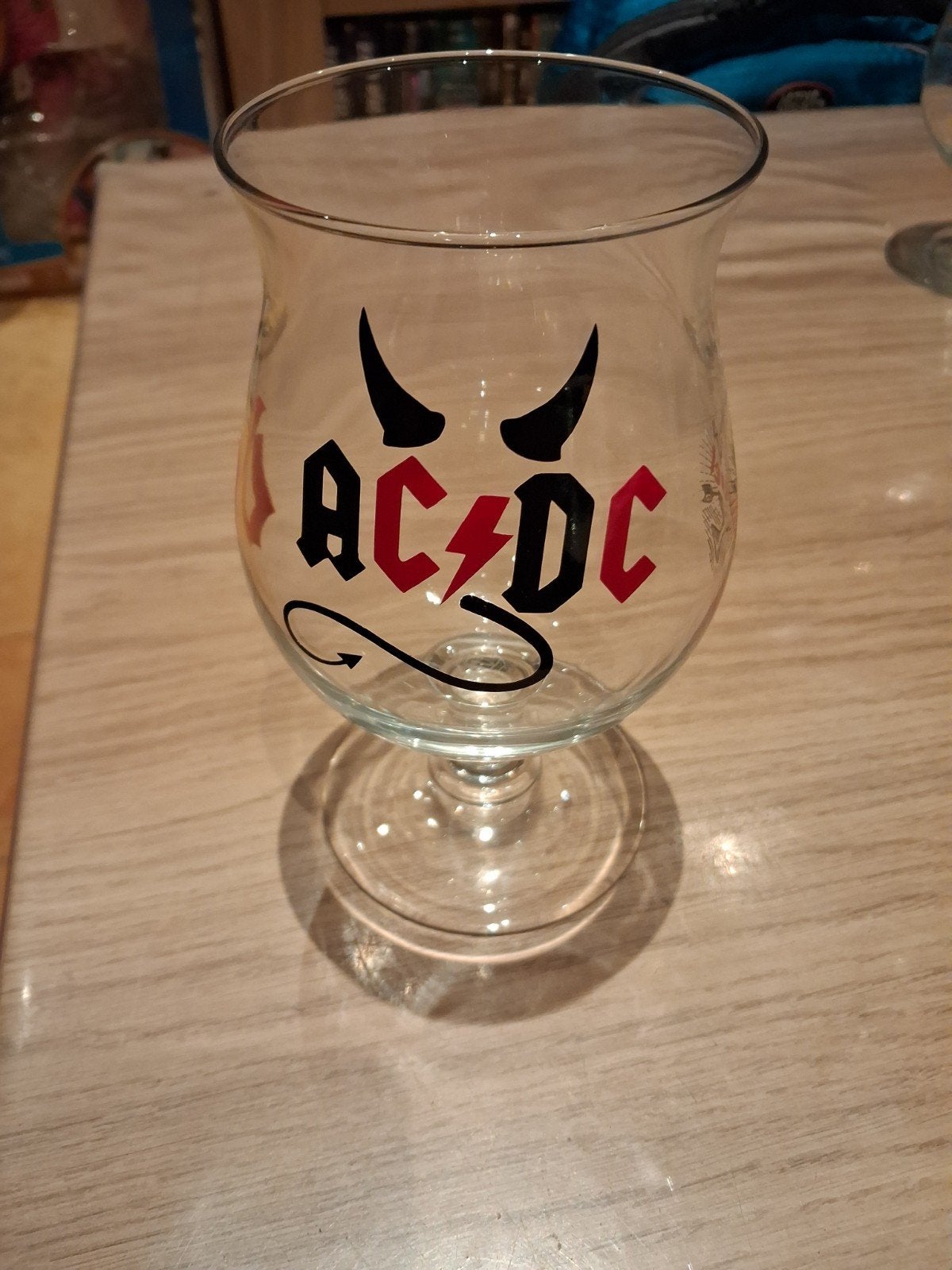 Duvel glas AC ^ DC, Ophalen of Verzenden, Nieuw, Glas of Glazen, Duvel