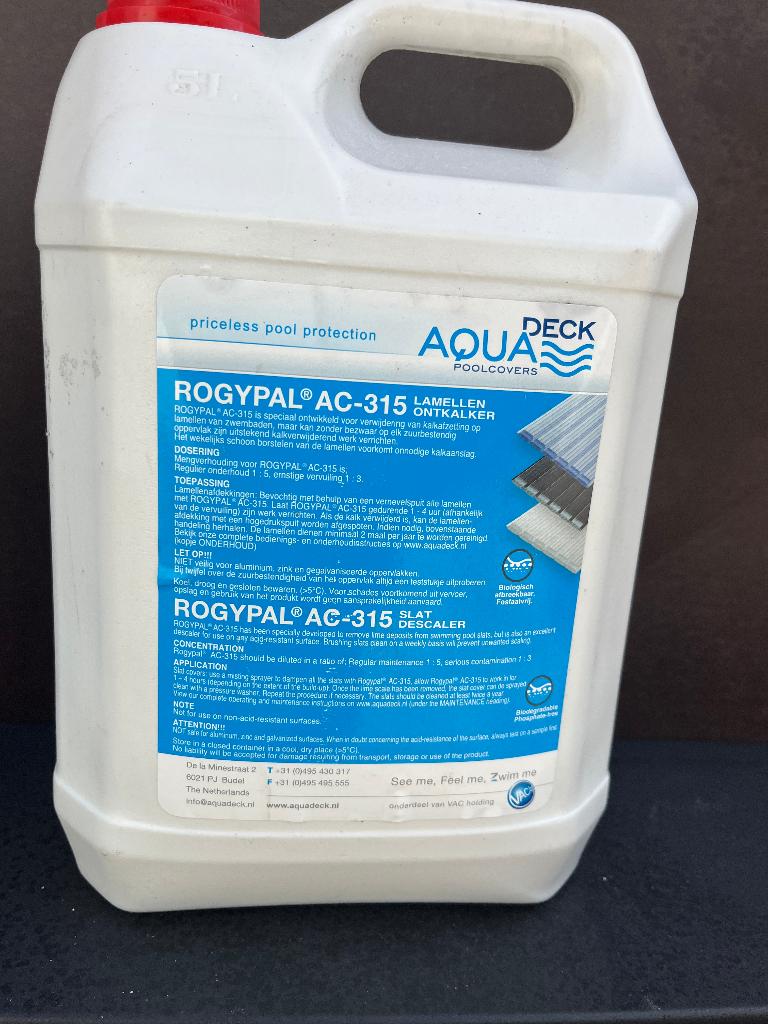 Lamellenreiniger Aquadeck in 1 L of 5 L, Tuin en Terras, Zwembad-toebehoren, Ophalen