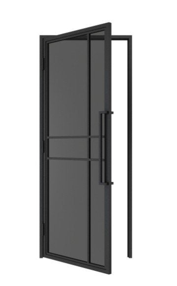Portes en acier, portes pivotantes et portes coulissantes., Bricolage & Construction, Enlèvement ou Envoi, Neuf, Verre, Porte intérieure