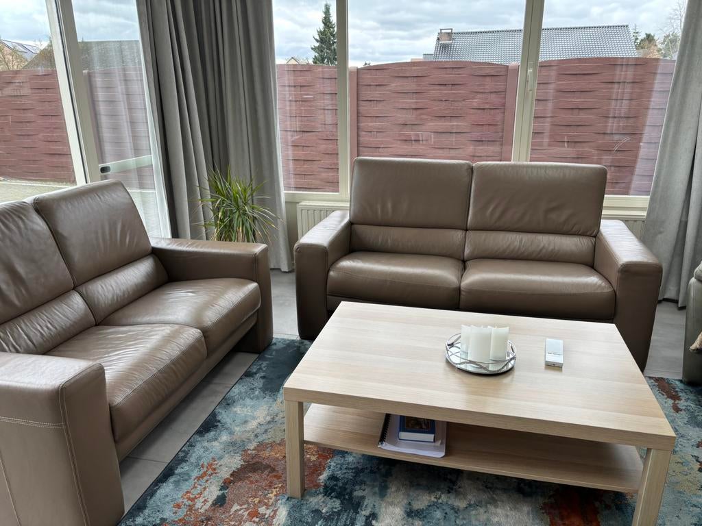 Salon, Huis en Inrichting, Zetels | Complete zithoeken, Ophalen, Gebruikt, Leer