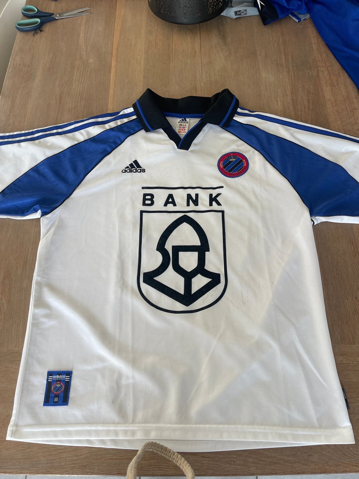 Origineel Club Brugge Uitshirt 1999-2000 - BA-NK Ridderhelm, Taille L, Enlèvement, Comme neuf, Maillot