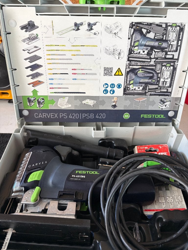 Decoupeerzaag Festool CARVEX PS 420 EBQ-Plus, Ophalen, Zo goed als nieuw, Decoupeerzaag, Festool