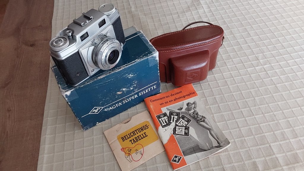 APPAREIL PHOTO AGFA SUPER SILETTE ANNÉE 1955, Enlèvement, 1940 à 1960