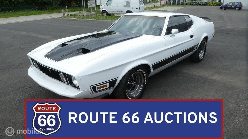 Ford Mustang Mach 1 Fastback | 1973 | Route 66 Auctions, Autos, Achat, Entreprise, Boîte manuelle, Autre carrosserie