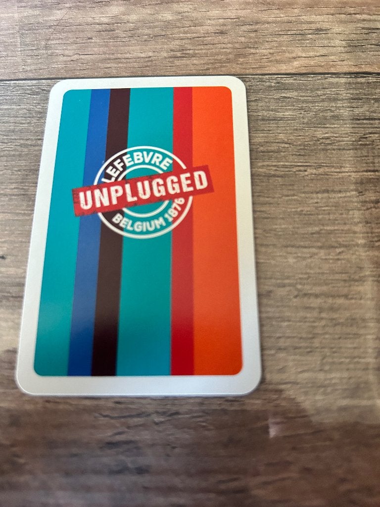 1 speelkaart brouwerij  lefebre quenast, Enlèvement ou Envoi, Neuf, Carte(s) à jouer