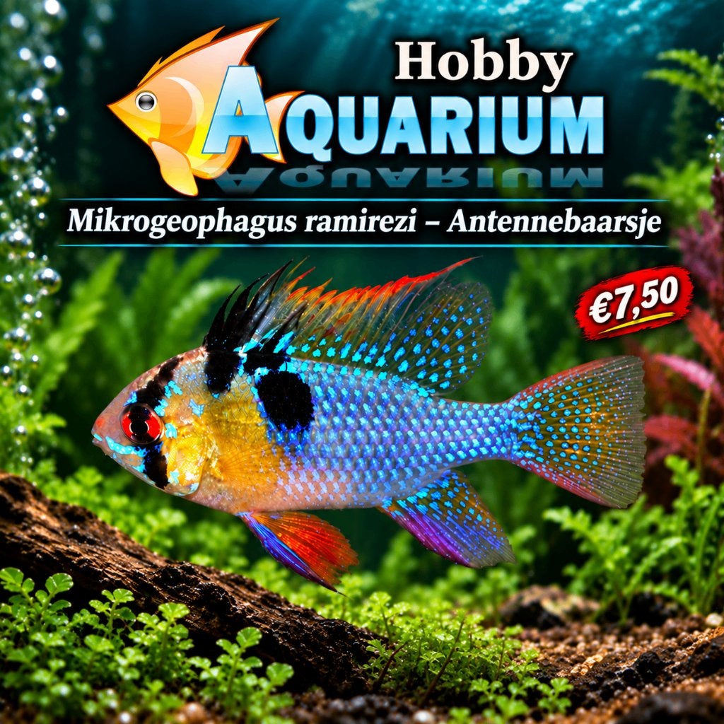 Mikrogeophagus Ramarezi / Antennebaarsje, Animaux & Accessoires, Poissons | Poissons d'aquarium, Poisson, Poisson d'eau douce