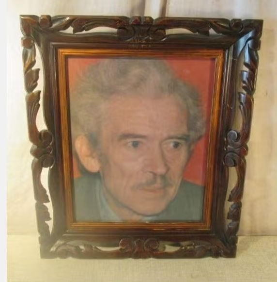 Magnifique cadre photo art déco ancien en bois - 41x35/30x24, Enlèvement ou Envoi, Avec verre, Comme neuf, Cadre interchangeable