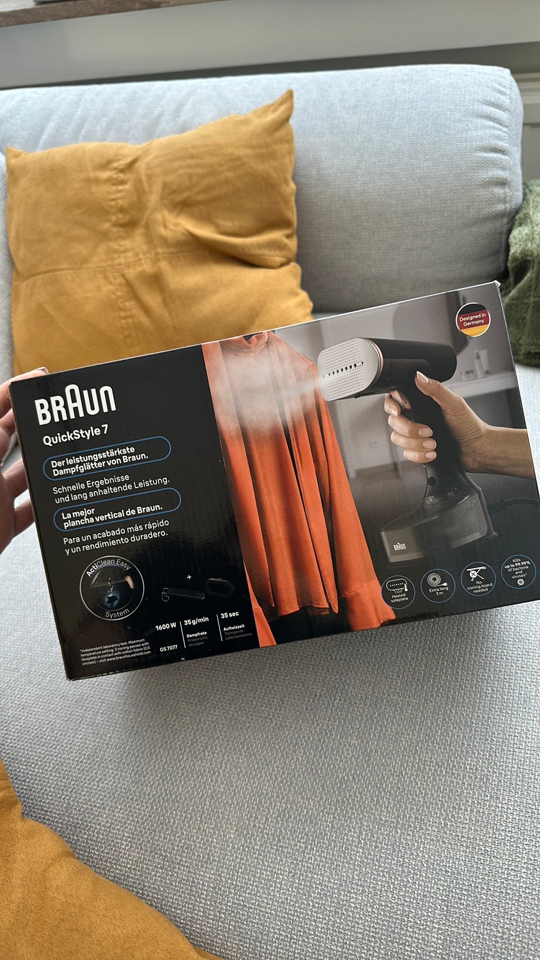 Braun QuickStyle 7, Enlèvement, Comme neuf, Fer à repasser avec cordon