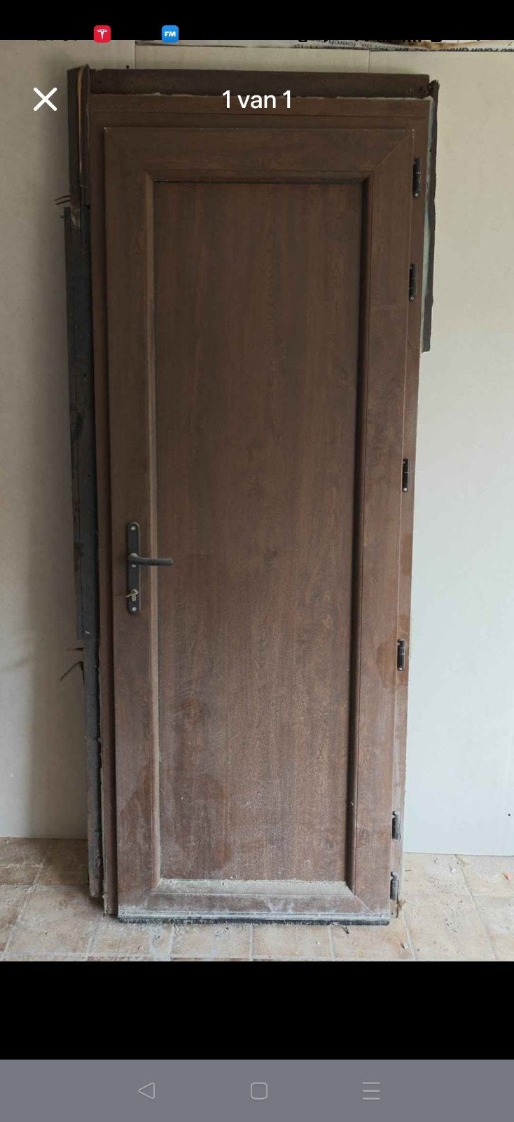 Porte extérieure en PVC Rehau 218 x 84, Enlèvement, Porte extérieure