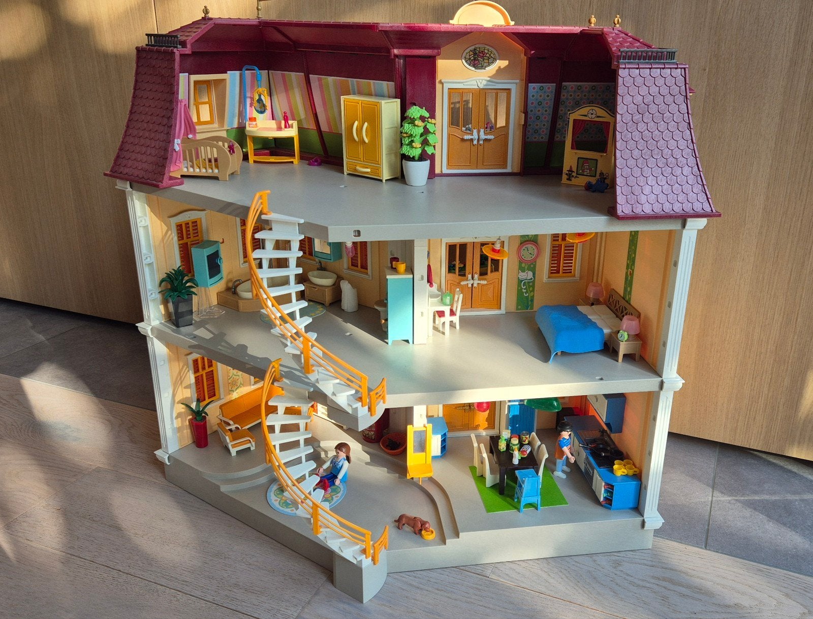 Playmobil huis met inrichting (5302), Kinderen en Baby's, Gebouw, Complete set, Ophalen of Verzenden, Zo goed als nieuw