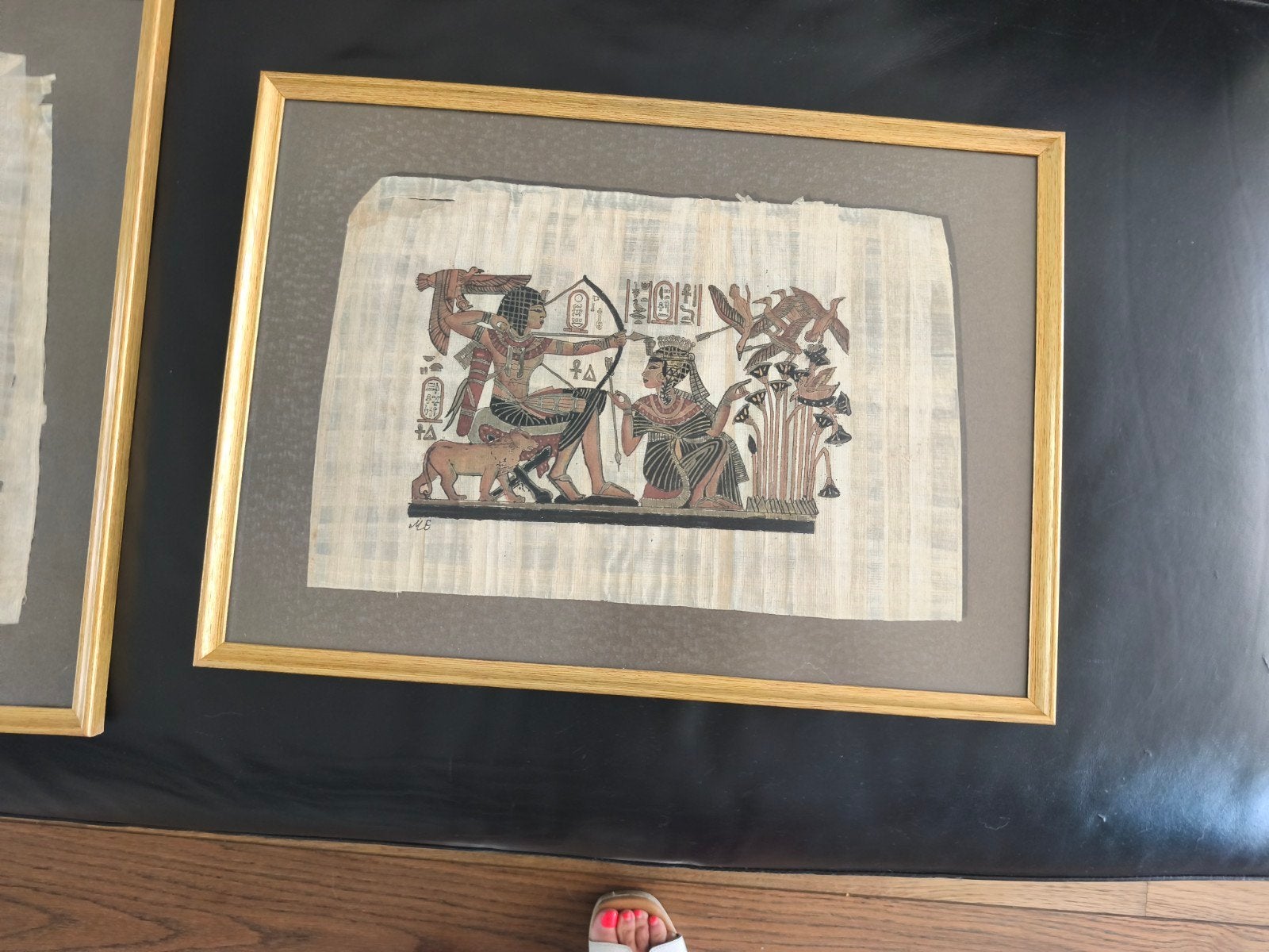 Egyptische papyrus schildering, Antiek en Kunst, Ophalen