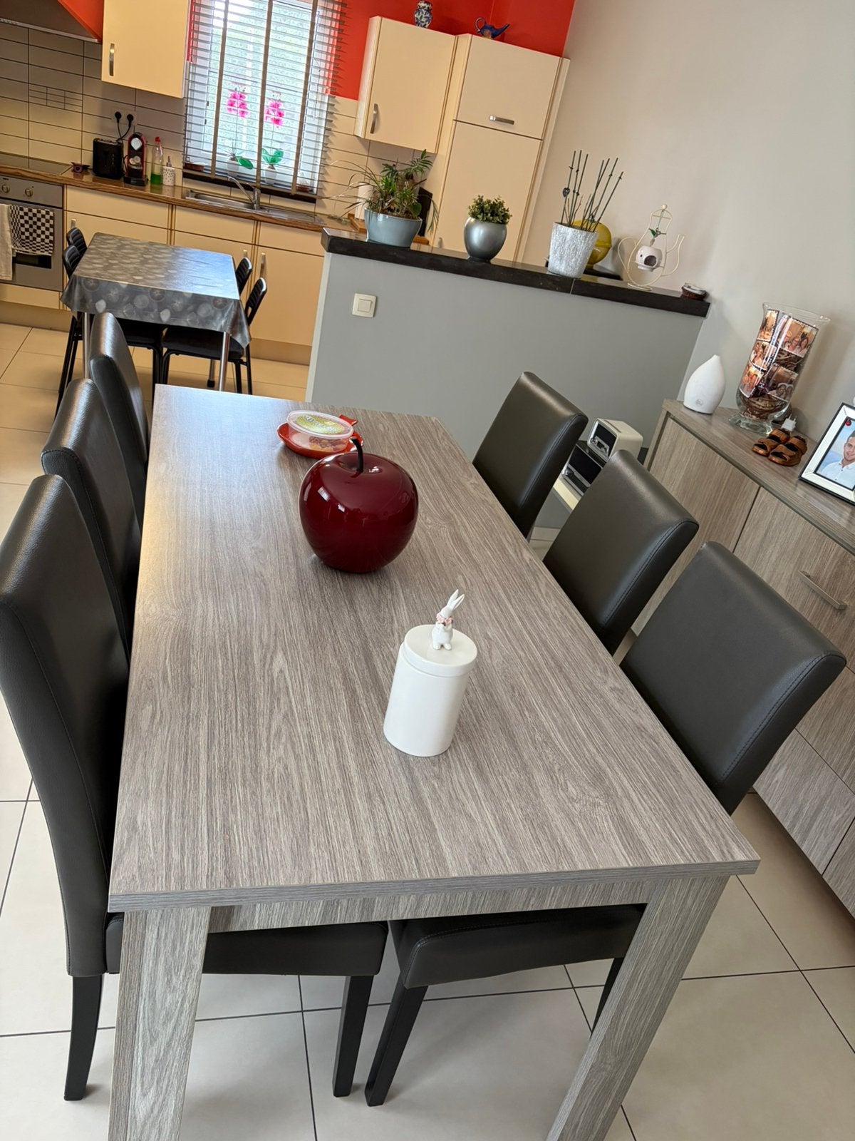 Salle a manger complete, Enlèvement, Comme neuf, Moderne, 4 à 6 chaises