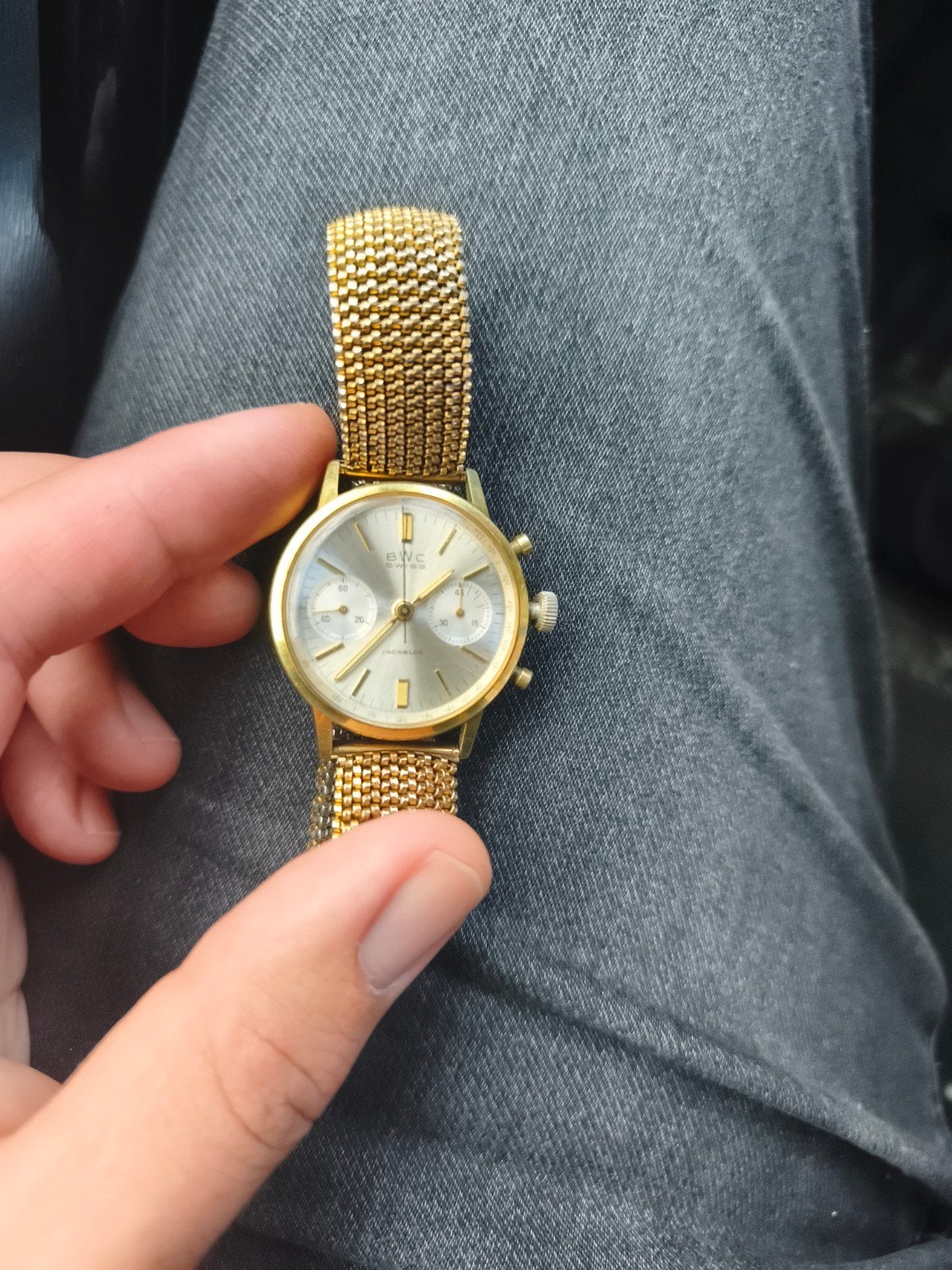 vintage Bwc swiss horloge, Enlèvement ou Envoi