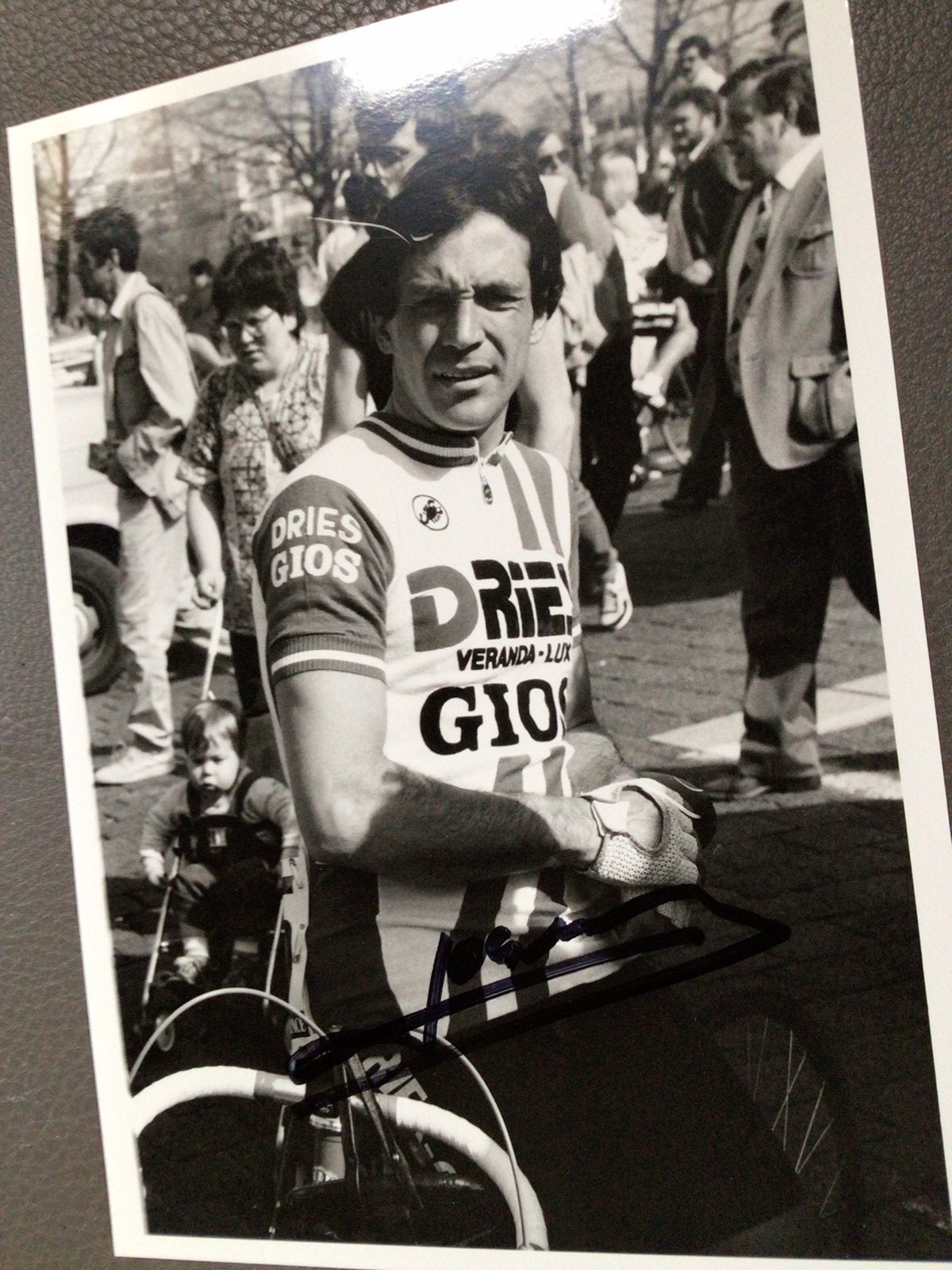 Wielerfoto 1984 team gios dries jos jacobs signe, Ophalen of Verzenden, Zo goed als nieuw