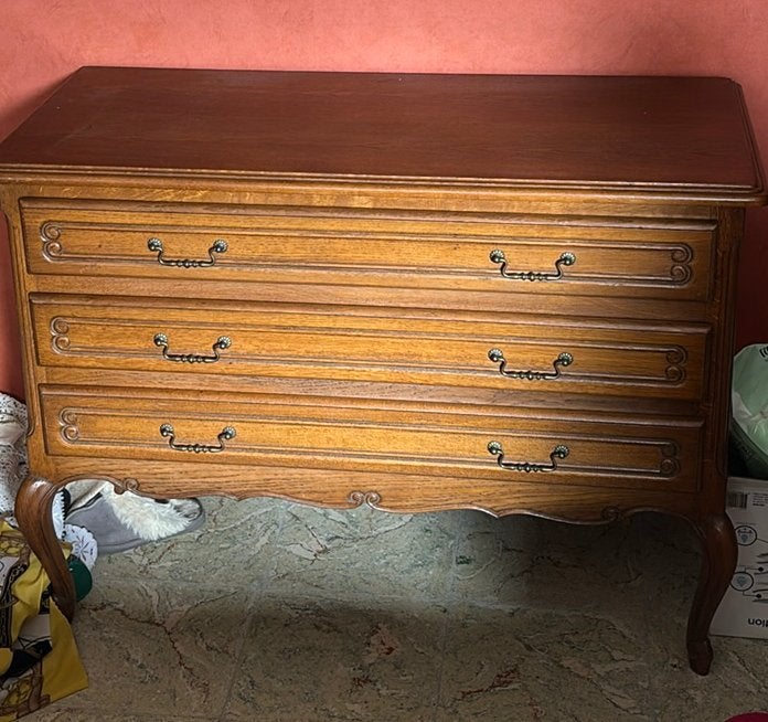 Eiken commode, Huis en Inrichting, 3 of 4 laden, Ophalen, Gebruikt, Eikenhout