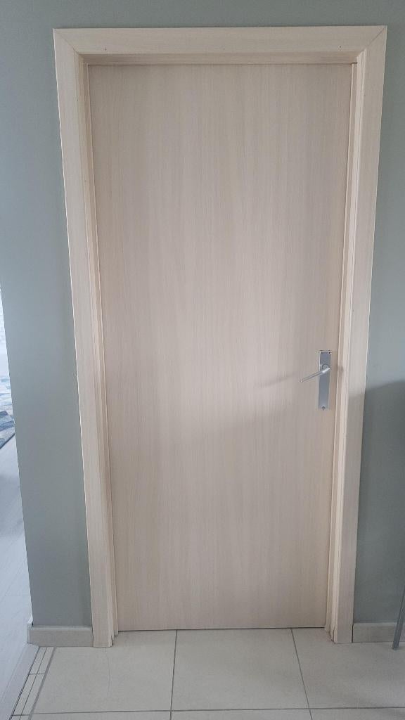 4 portes intérieures avec ebrasements, Enlèvement ou Envoi, 75 à 150 cm, Chambranle de porte, Utilisé