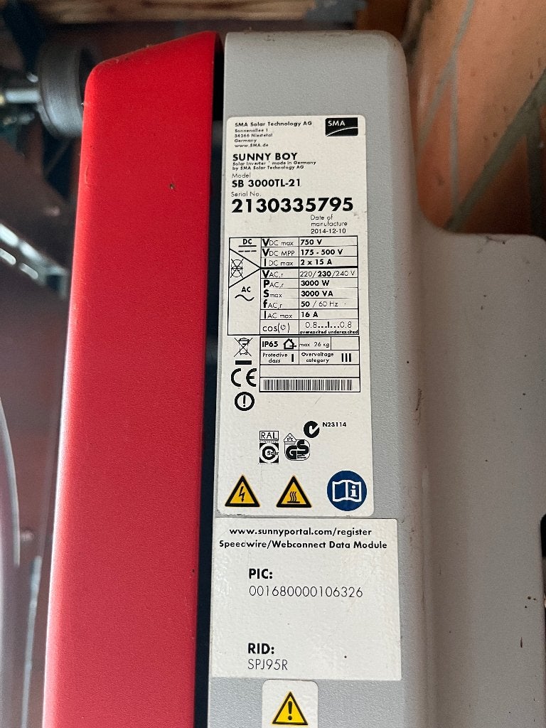 Omvormer zonnepanelen, Doe-het-zelf en Bouw, Ophalen, Gebruikt, Overige typen