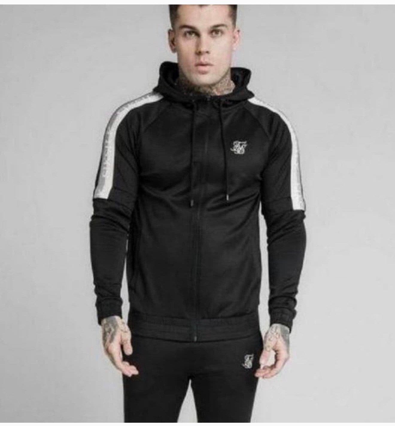 SikSilk - Gilet à capuche et manches design XS Cool Hoodie, Enlèvement ou Envoi, Neuf, Taille 46 (S) ou plus petite, Noir