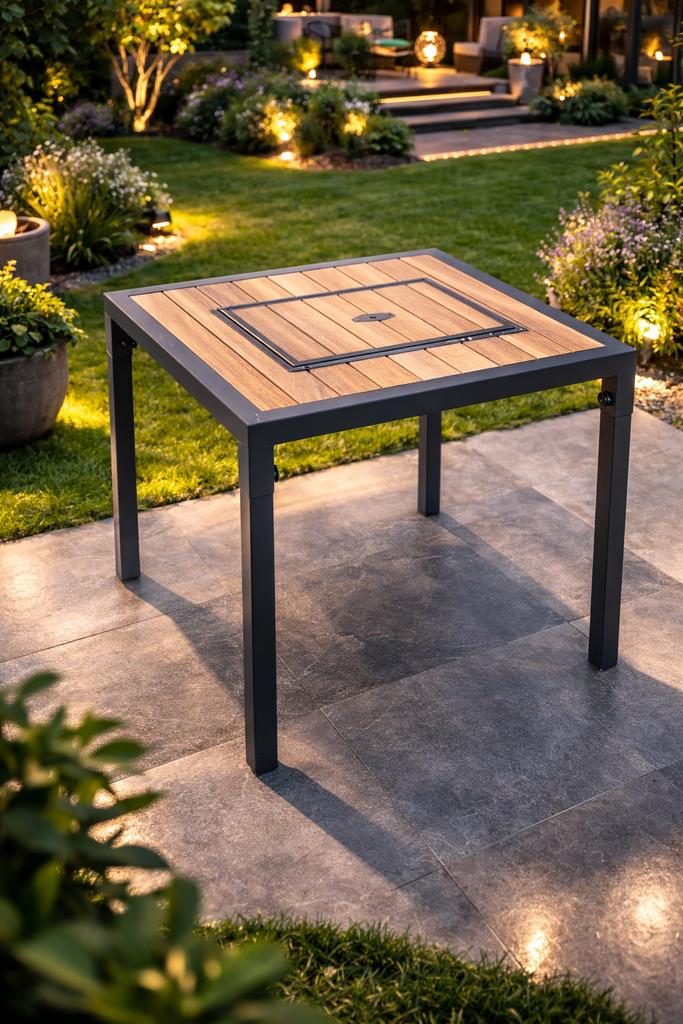 BBQ tafel op maat – tuintafel in één – 2 tot 8 personen, Ophalen, Nieuw