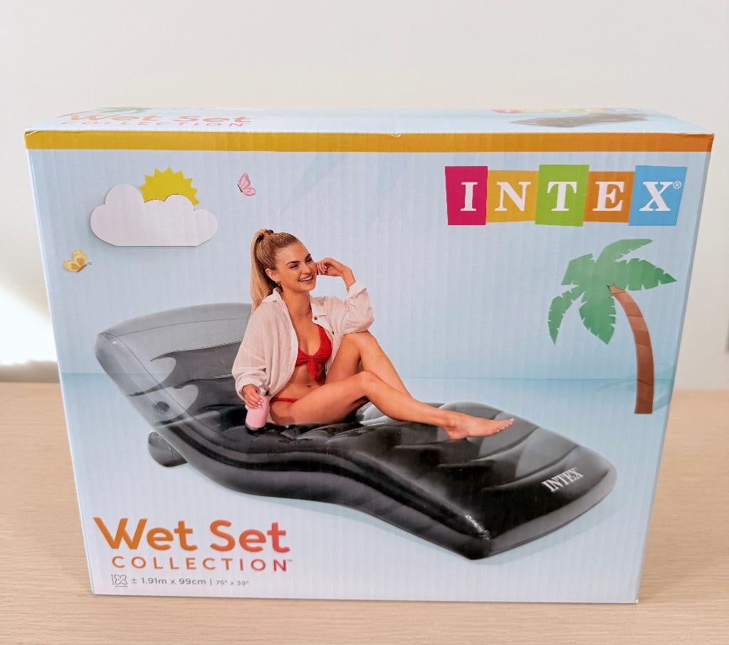 Matelas gonflable / Intex / Cool Grey Lounge / NEUF, Enlèvement ou Envoi, Neuf, 1 personne